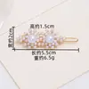 Pasador de Perlas Estilo Coreano con Acabado de Alta Gama, Exquisito Pasador para el Cabello de Mujer con Letras y Números en Inglés, Pin Lateral, Pasador