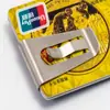 Porta-Cartão de Crédito Notas Peça Única Casual Logo Gravado Venda Direta da Fábrica Prendedor de Dinheiro Metal Aço Inoxidável Dinheiro de Metal