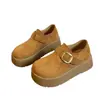 Zapatos de Cobertura Total de Piel de Vaca Estilo Birkenstock Novedad Primavera/Verano 2026 Mocasines Slip-On de Suela Gruesa para Aumentar la Altura para Mujer