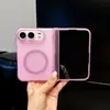 Adecuado para iPhone Duo Ice Mist Funda Magnética con Sensación de Piel Apple 18Fold con Plegado y Rebote Automático del Eje Central