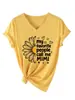 Minhas pessoas favoritas chamam Amazon eBay estação independente camiseta feminina de gola V de manga curta, na moda e elegante