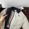 Ropa Acolchada de Algodón para Niños 2025 Estilo Otoño e Invierno Chaquetas de Marca de Moda para Niños y Niñas Chaqueta con Solapa Tipo Uniforme de Béisbol de Cachorro de Dibujos Animados para Bebé