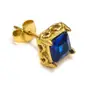 Pendientes Cuadrados de Zirconia y Acero de Titanio para Hombre de Moda Estilo Japonés y Coreano Nicho Gama Alta Retro Yuppi Pendientes Guapos para Hombre