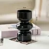 Vaso Vintage Colorido Estilo Francês Ornamento de Mesa para Sala de Estar, Arranjo de Flores de Nicho Decoração Hidropônica em Forma de Flor