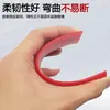 Belleza de Costuras Negra y Roja con Rascador de Tendón de Vaca Engrosado Resistente al Desgaste, Limpiaparabrisas para Película de Coche, Rascador de Arena de Color Epoxi, Herramienta de Belleza de Costuras