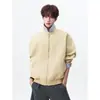 Chaqueta de solapa de marca moderna estilo americano con nuevo diseño, casual y elegante, chaqueta de otoño versátil para hombre con bloques de color