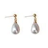 Pendientes de Moda Aguja de Plata Forma de Gota Perla de Imitación Temperamento Celebridad de Internet Pendientes para Viajar Pendientes de Perla de Imitación Atmosféricos de Alto Brillo