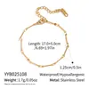 Collar Minimalista de Acero Inoxidable Chapado en Oro de 18 Quilates con Empalme de Hueso Único, Accesorio Versátil de Alta Gama