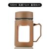 Vaso de Agua de Vidrio, Taza de Regalo, Taza de Té con Asa, Taza Resistente a Altas Temperaturas con Tapa, Taza con Tapa, Gran Capacidad