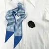(Personalizado) Bufanda de Seda de Moda Corbata Lazo para el Cabello Adorno para la Cabeza Sentido de Alta Gama Pequeño Fresco Fina Estrecha Banda para el Cabello de Mujer Cinta Primavera y Otoño