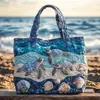 2026 Sitio Independiente Transfronterizo Amazon Bolso Tote Acolchado Nuevo Estampado Digital Bolso de Algodón Casual para Viajero