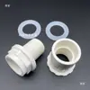 Entrada y salida de agua de PVC, conexión directa al tanque de agua o cubo, roscas internas y externas para un ajuste seguro, adecuado para cajas de volquete, estanques de peces de lona y paso directo a través de paneles