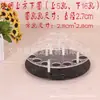 Suporte rotativo de acrílico para batons suporte transparente para batons suporte de exibição de batons em pele de cordeiro suporte de armazenamento para cosméticos e maquiagem