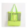 Bolsa de Almacenamiento con Separación Húmeda y Seca, Neceser de Malla, Bolsa de Playa, Bolsa Multifuncional para Natación, Bolsa Portátil para Picnic al Aire Libre