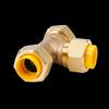 Acessórios de conector rápido de fole de gás de aço inoxidável com diâmetro igual, T positivo, 4 pontos, conector rápido de tubo de gás, sem batidas