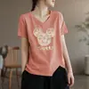 Comercio exterior transfronterizo último lote de comercio exterior marca grande etiqueta cortada ropa de maternidad camiseta de manga corta versátil a la moda elegante top camisa de capa base