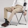 Pantalones Casuales de Negocios Rectos de Tela Fluida Color Caqui para Hombre Naples Cintura Alta Corte Delgado Pierna Recta Pequeña