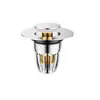 Tapón Antifugas para Lavabo Baño Tipo Pulsador Pop-Up Tapón Desagüe Lavabo Núcleo Tapón Universal para Fregadero