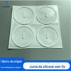 Anel de Silicone Fosco Branco com Spray de Óleo, Junta de Silicone Resistente ao Desgaste para Carregamento Sem Fio, Antiderrapante, À Prova de Choque e Resistente a Óleo