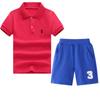 Baraco Conjunto de Camisetas de Verão para Crianças 2026 Novo Estilo para Meninos Mais Velhos Calça Esportiva Conjunto de Manga Curta Tendência