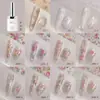 Papel de Transferencia para Uñas Artísticas de Rosa Vintage de Verano Ultra Delgado HD Pintura al Óleo Encaje Floral Adhesivo para Uñas Herramienta Rollo Único