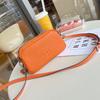 Bolso de Piel Genuina para Mujer 2024 Modelo Nuevo Patrón Lichi Letra H Cruzado Popular Transfronterizo Versátil Bolso Casual Versátil para Mujer
