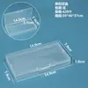 Caixa de Embalagem de Plástico Transparente Caixa de Exibição de Amostra de Ferramentas de Hardware Caixa de Embalagem de Peças Organizador de Acessórios Caixa de Armazenamento de Cartões
