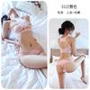 Roupa íntima longa para sexo noturno Europeu e americano Sexy Split suit Pure Desire Wind Three-point Cross Bikini Nets 5122