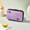 Bolsa de Maquillaje de Almacenamiento Estilo Nuevo para Mujer, Estuche Duro de ABS+PC para Artículos de Tocador y Bolso de Mano de Noche, Bolsa Pequeña Cuadrada Portátil para Teléfono Móvil Cruzada