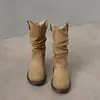 Botas de Moda Botas para Personas Bajas que Aumentan la Altura Mujer 2026 Nuevo Estilo Moda Primavera Otoño Tacón Alto Bota de Media Pantorrilla Botas Apiladas
