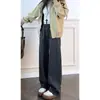 Pantalones de Chándal Pesados Estilo Americano con Dobladillo Curvo para Hombre y Mujer, Estilo Perezoso de Otoño, Pantalones Anchos de Pierna Ancha, Caída Suelta, Estilo de Nicho, Tallas Grandes
