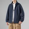 Chaqueta de Invierno 2025 Nueva de Forro Polar con Cremallera y Manga Larga con Cuello Alto Marca Trendy para Hombre Acolchada de Terciopelo Grueso Talla Grande Chaqueta Ropa de Invierno