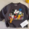 2026 Primavera/Otoño Nuevo Algodón Puro Infantil Otoño Manga Larga Bebé Mickey Niños y Niñas Dibujos Animados Elegante Top Camiseta