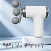 Nova pistola de massagem fascial com 5 cabeças e 9 cabeças intercambiáveis, massageador corporal para percussão muscular profunda e relaxamento de ombros, cintura e costas