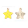 Star Smile Criativo Estrela de Cinco Pontas Enfeites Acessórios diy Pingente de Liga Corrente de Celular Pingente de Chaveiro Feito à Mão