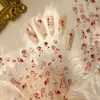 Tiesu Edição Limitada Dia dos Namorados Adesivos de Unha Rosa Dourado Retrô M1076 Estilo Artístico de Luxo Leve Adesivos de Unha de Rosa