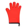 Guantes de Silicona Resistentes al Calor para Uso Comercial, Longitud Extendida, Antiquemaduras para Horno, Horneado, Engrosados, Antideslizantes, En Stock al por Mayor, Teflón