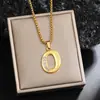 Nuevos Collares con Letras Inglesas Incrustadas de 26 Diamantes para Hombres, Joyería Popular Creativa Incrustada de Diamantes Europea y Americana, Accesorios de Colgantes DIY para Mujeres