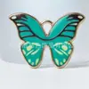 Ea-1 Colgante de Mariposa de Aleación Esmaltada Hecho a Mano DIY Pulsera Collar Encanto Joyería Llavero Pendientes