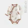 Mameluco para Bebé Primavera y Otoño Ropa para Bebés Recién Nacidos de una Pieza Body Triangular Algodón Puro Sin Costuras Traje para Gatear Clase A