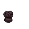 Peruca de Coque Coreano Semi-Preso com Presilha para Aumentar o Volume, Coque na Parte de Trás da Cabeça, Coque Ninho de Galinha, Anel de Cabelo