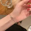 Pulsera Dulce Fresca de Amor Europea y Americana para Niñas Verano Ins Nicho Pulsera Doble de Amor con Diamantes Completos para Mujeres Pulsera Sencilla