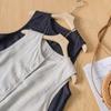Chaleco de Algodón y Lino Talla Grande Top Retro Literario Chaqueta Chaleco para Mujer Primavera y Verano