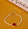 Pulsera colorida de cuentas multicapa apiladas, ligera, de lujo, de alta gama, elegante, de estilo étnico, de moda, joyería