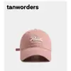 Gorra de Béisbol Nueva con Bordado de Letras para Mujer Primavera y Verano, Parte Superior Suave Estilo Coreano, Simple y Versátil, Gorra de Pico Trendy para Parejas que Hace que la Cara se Vea Más Pequeña