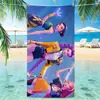 Grupo de Chicas Cazadoras de Demonios K-Pop Chica 2D Microfibra Impresión Digital Toalla Suave Portátil para Baño al Aire Libre