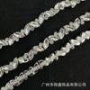 Cadena de Diamantes Cadena de Garras con Pedrería Cadena de Código Elegante Soldada Cadena para Sombrero Accesorios de Ropa Accesorios de Bricolaje Cadena de Cristal Decorativa