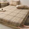 Sábana de algodón grueso de algodón crudo, vieja y gruesa, de una pieza, lavable a máquina, para dormitorio de estudiantes, juego de tres piezas de lino y algodón