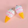 Accesorios de Joyería DIY Resina Artificial Colorido Mini Cono Cono de Helado Colgante Colgante Llavero Colgante