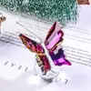 Espejo Cruzado Amazon Mariposa de Cristal Bola de Cristal Adornos Animales Pequeños Creativos Decoración de Coche Manualidades Regalos Navideños